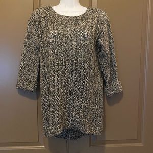 Women long sweater gray color size small